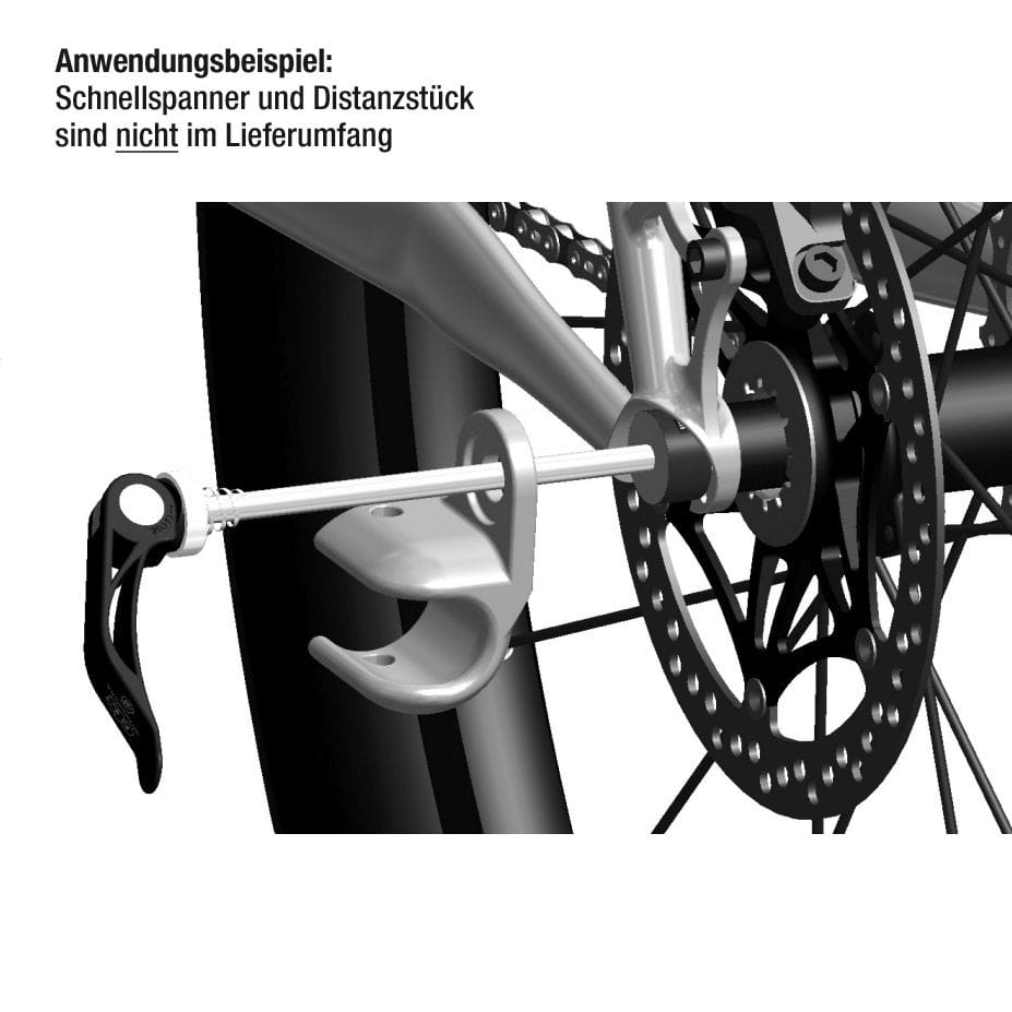 Thule ezHitch Cup Axle Mount Achskupplung für Fahrradanhänger 20110720