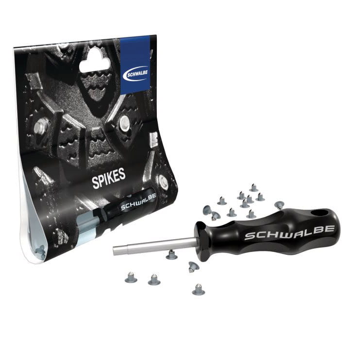schwalbe-spike-set-sb5512 Schwalbe Ersatzspikes Stahl for Spike-Reifen (50 Stück) with Einsetzwerkzeug 5512
