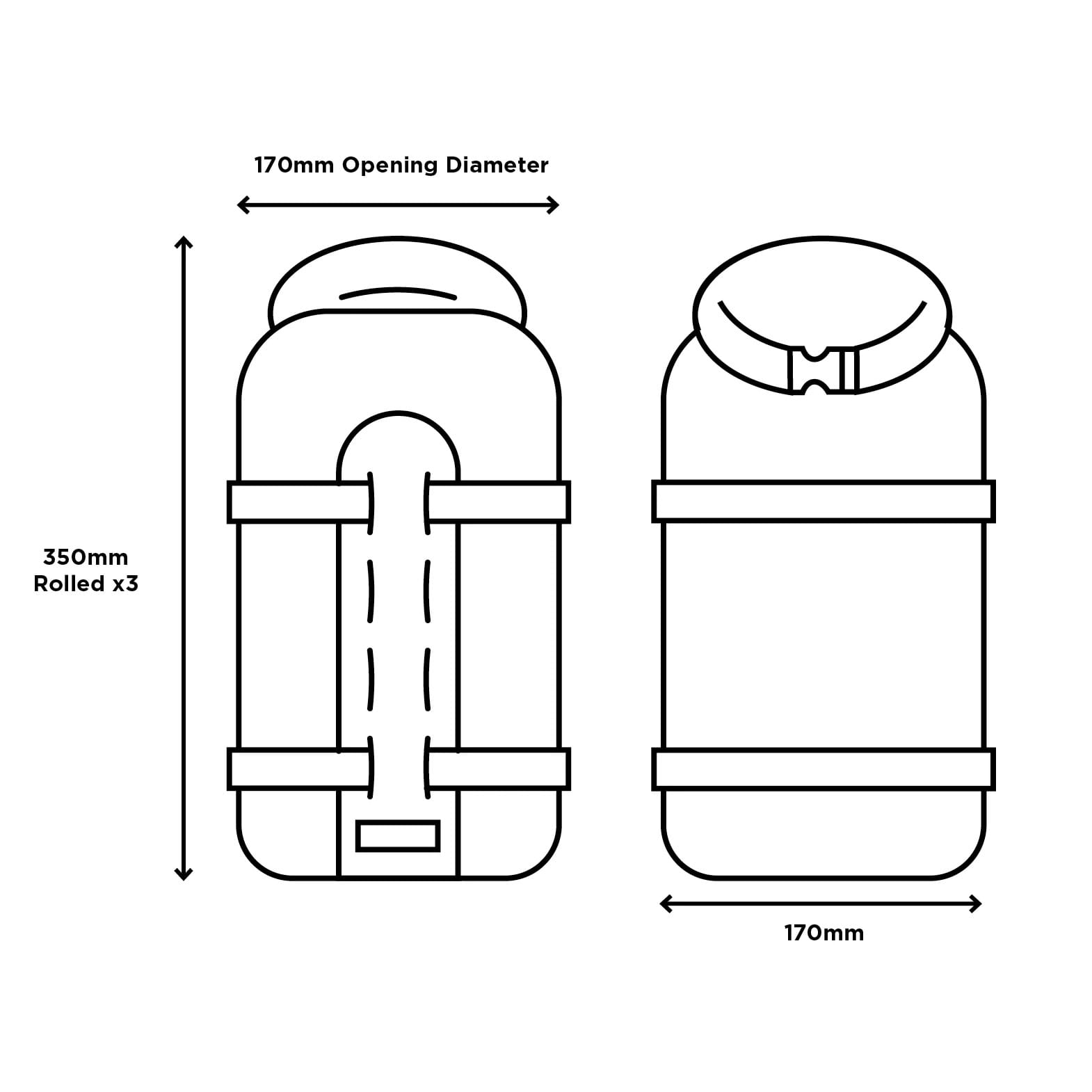 Restrap Fork Bag Dry Bag 5L Gabeltasche/Packsack
