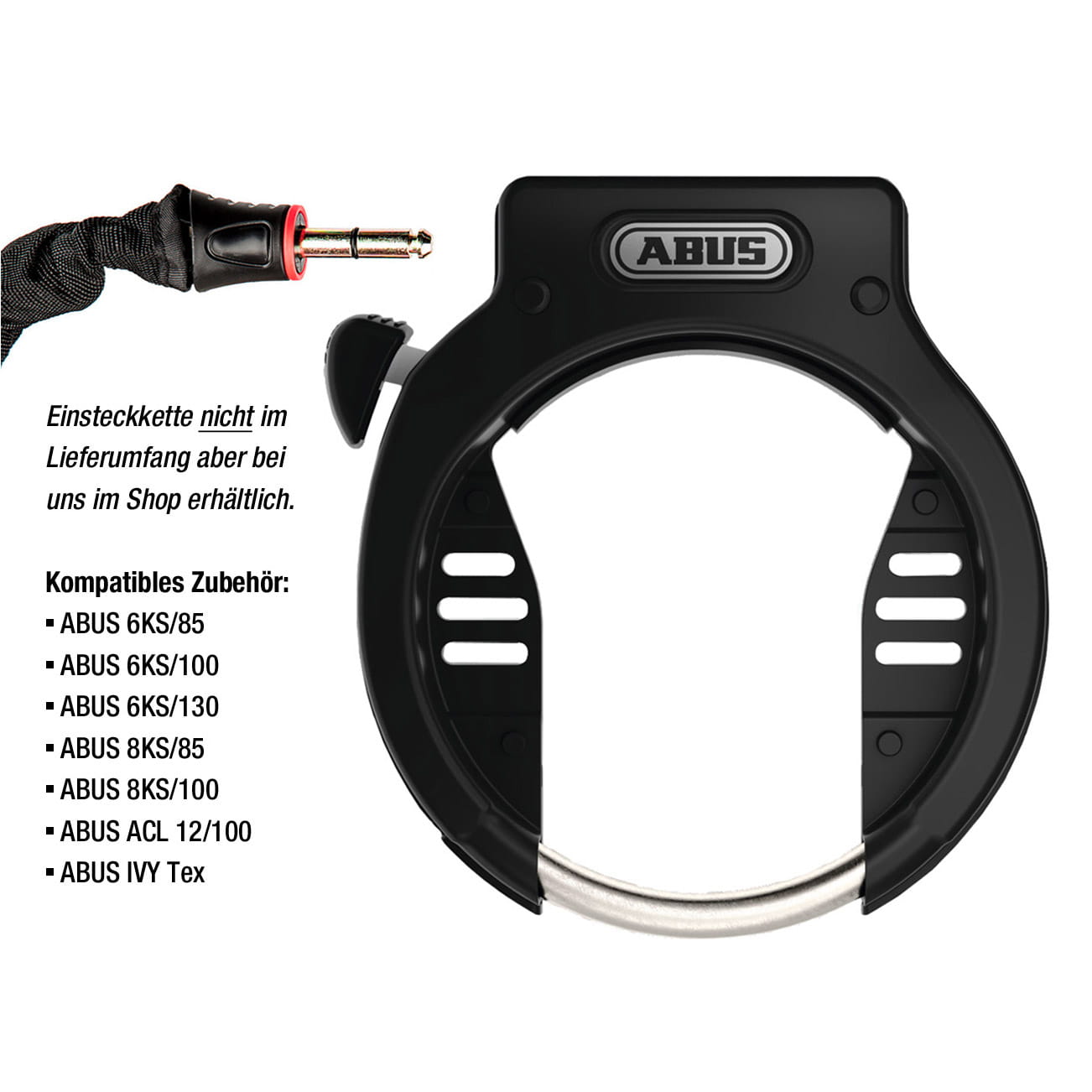 ABUS 4650 X Amparo Rahmenschloss Schwarz