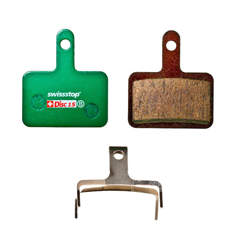 swissstop-disc15c-bremsbelaege SwissStop Disc 15 C Bremsbeläge organisch für Shimano Deore, Tektro Auriga, TRP Spyre