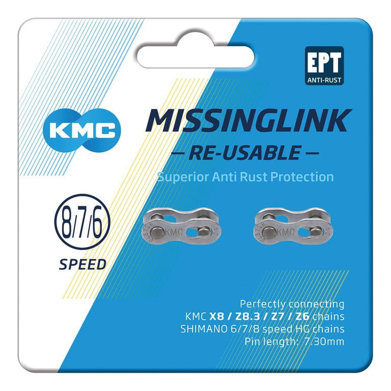 KMC MissingLink 7/8R EPT 7,3 mm Kettenschloss reusable 6/7/8-fach