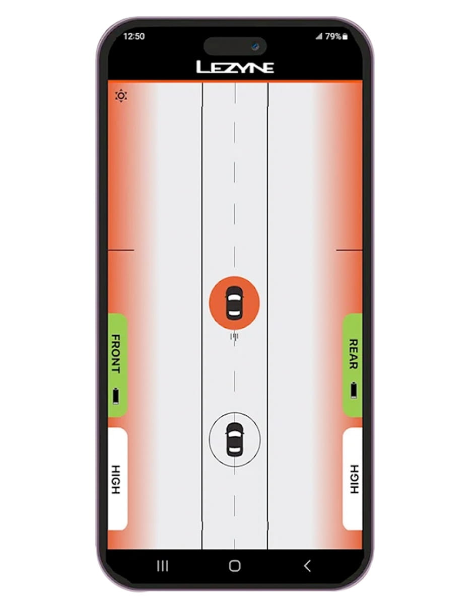 Lezyne Radar Ally App Beispiel