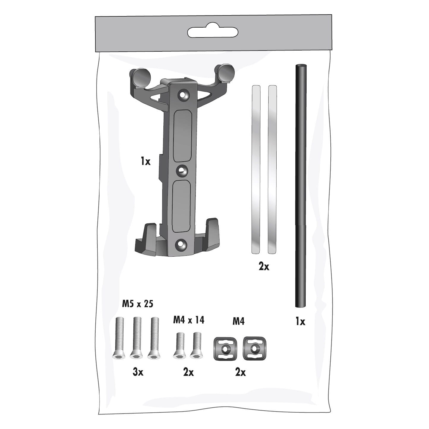 Ortlieb QLS Montage-Set Fork-Pack E235