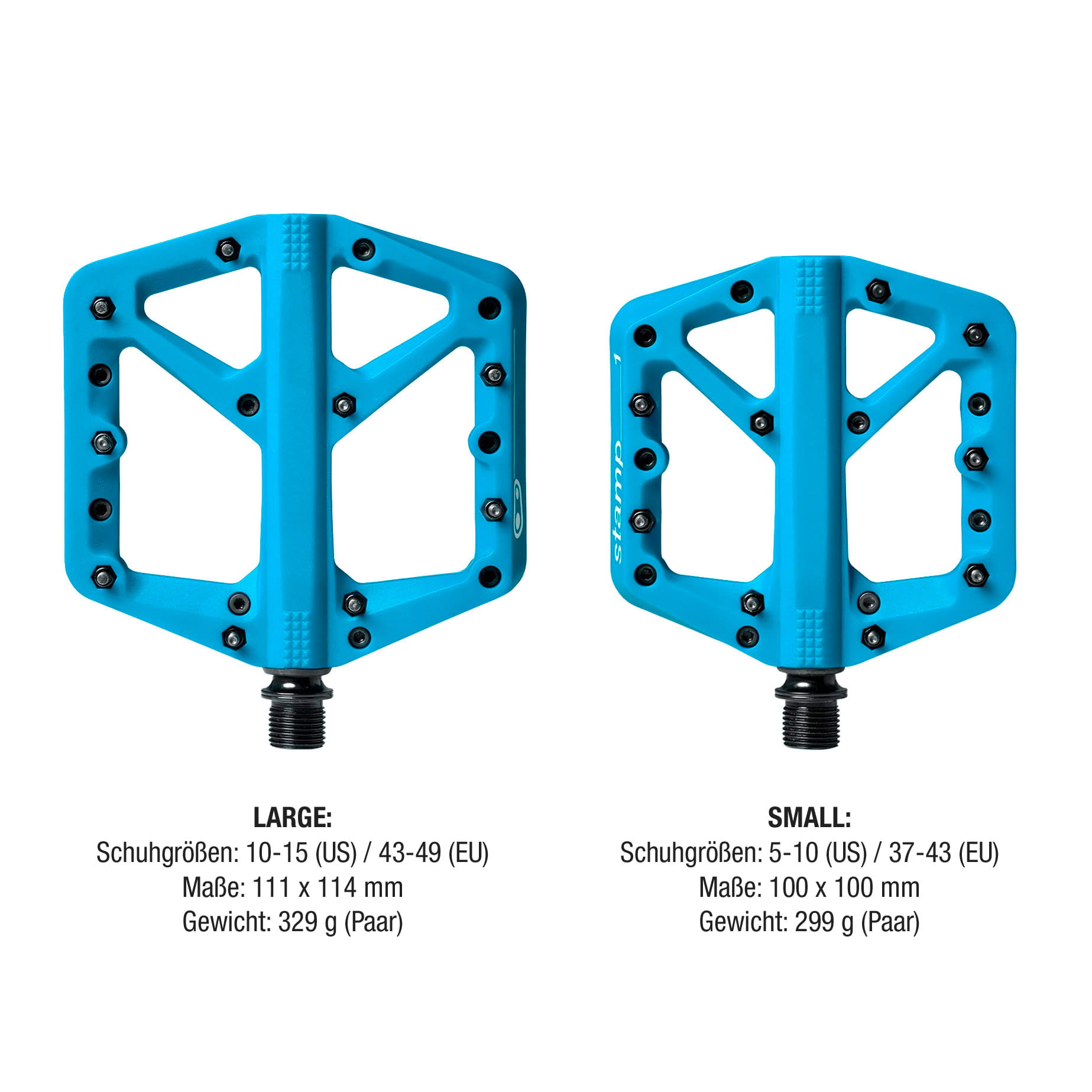 Crankbrothers Stamp 1 Platform Pedals Small / Large