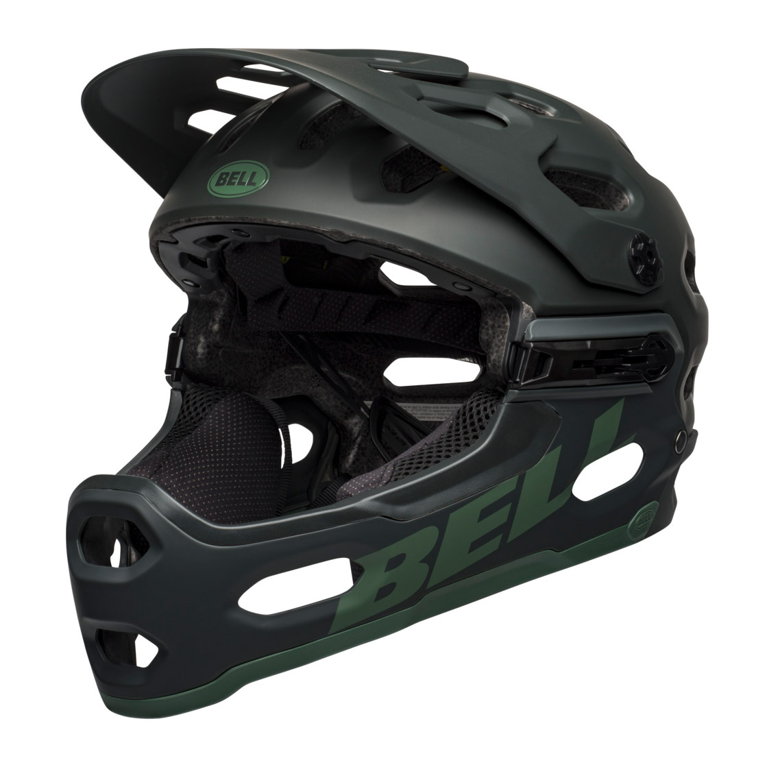 Bell Super 3R Mips Fullface Helmet with detachableem Kinnbügel