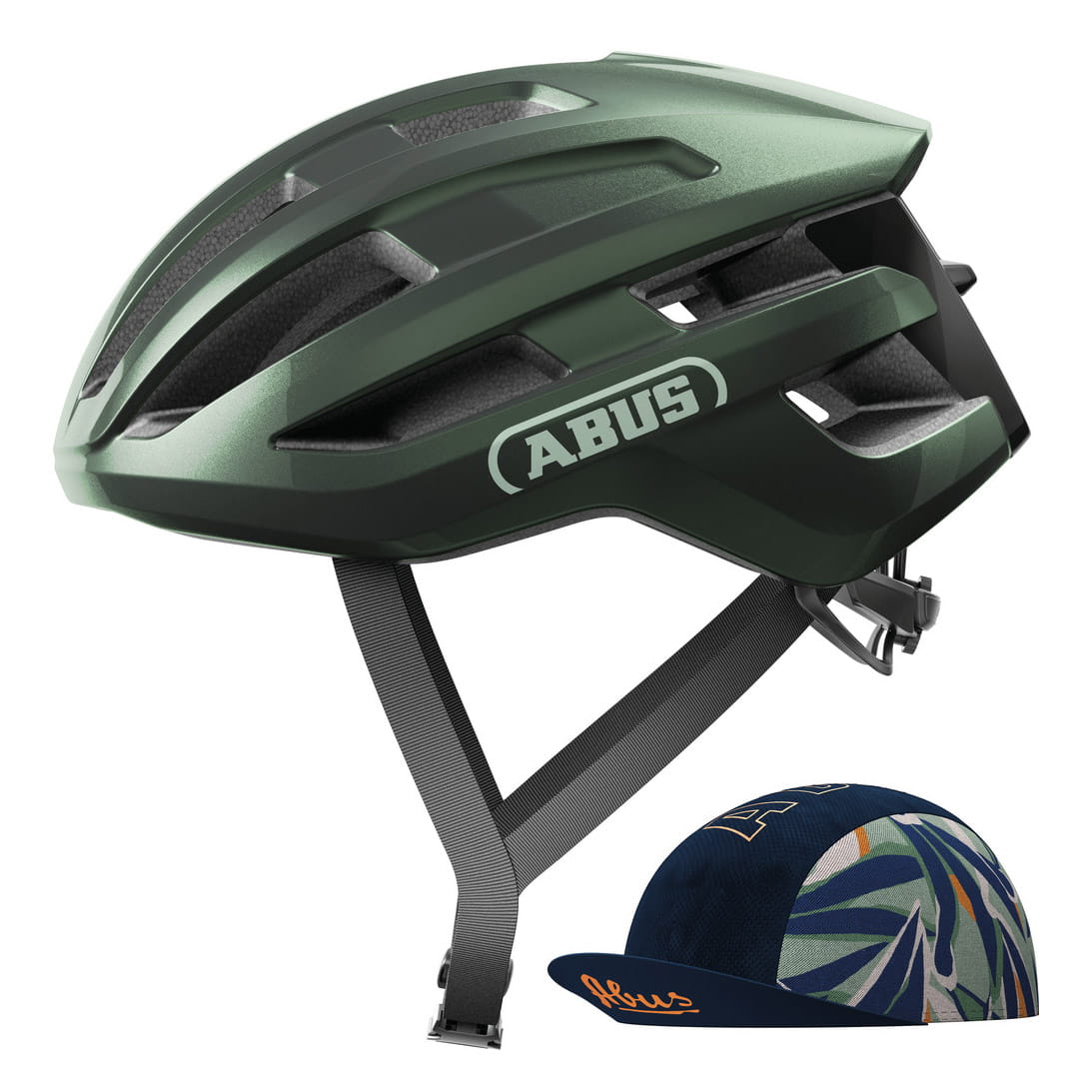ABUS PowerDome ACE Road Bike Helmet with Race Cap