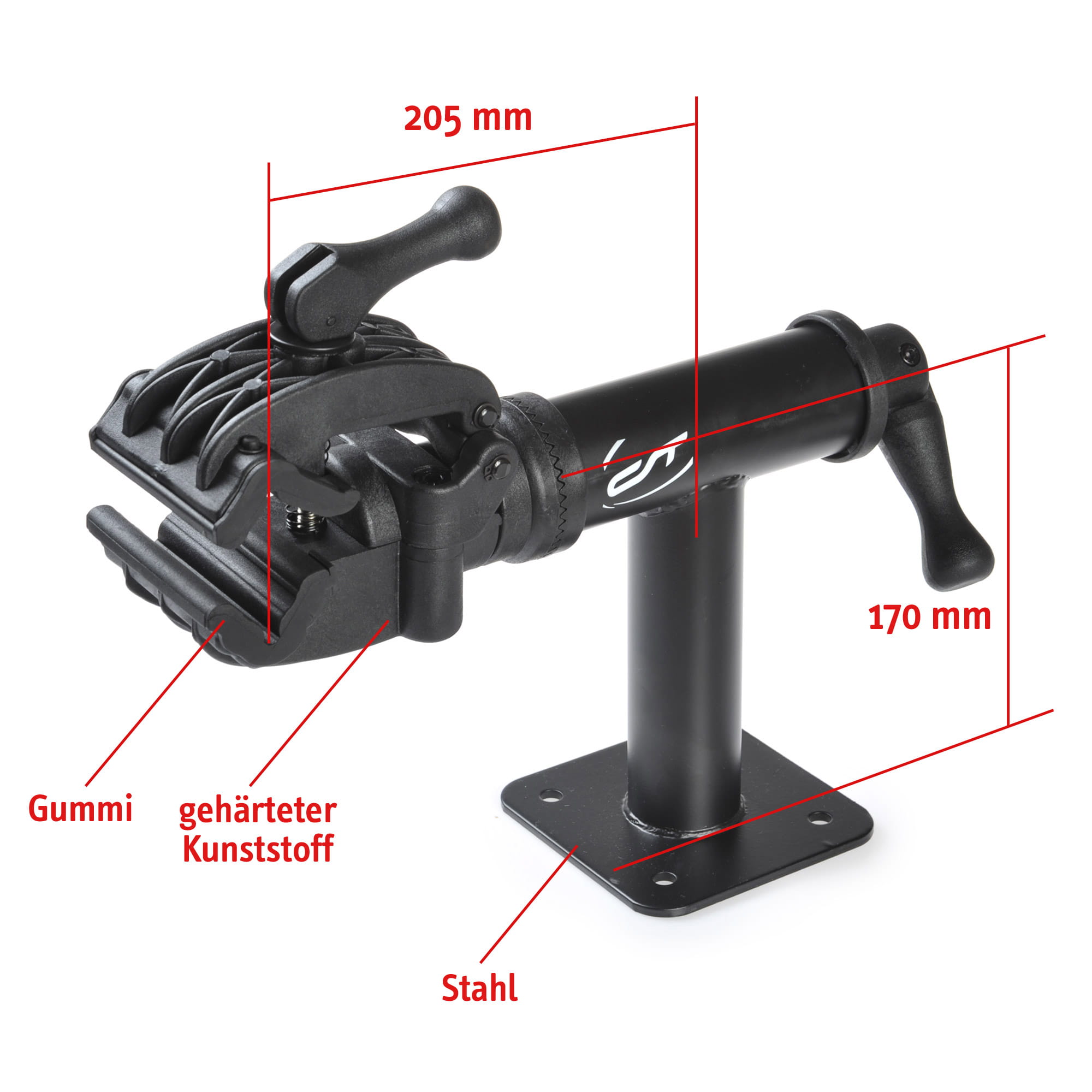contec-tabletop-montagearm-werkbank-skizze