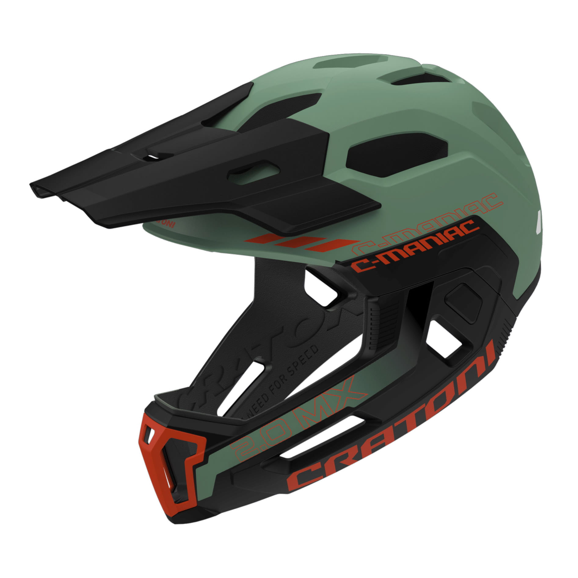 Cratoni C-Maniac 2.0 MX MTB Fullface-Helmet with detachableem Kinnbügel