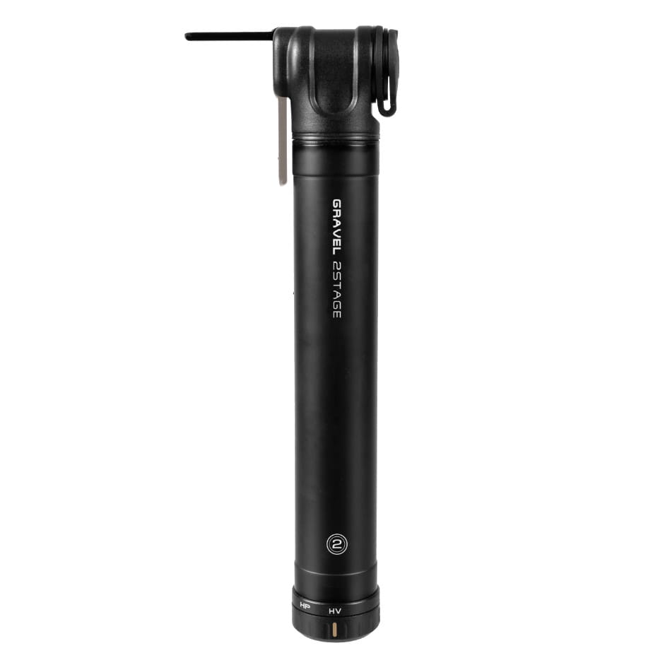 topeak-gravel-2-stage-mini-luftpumpe-001 Topeak Gravel 2Stage Fahrrad Minipumpe schwarz 6 Bar