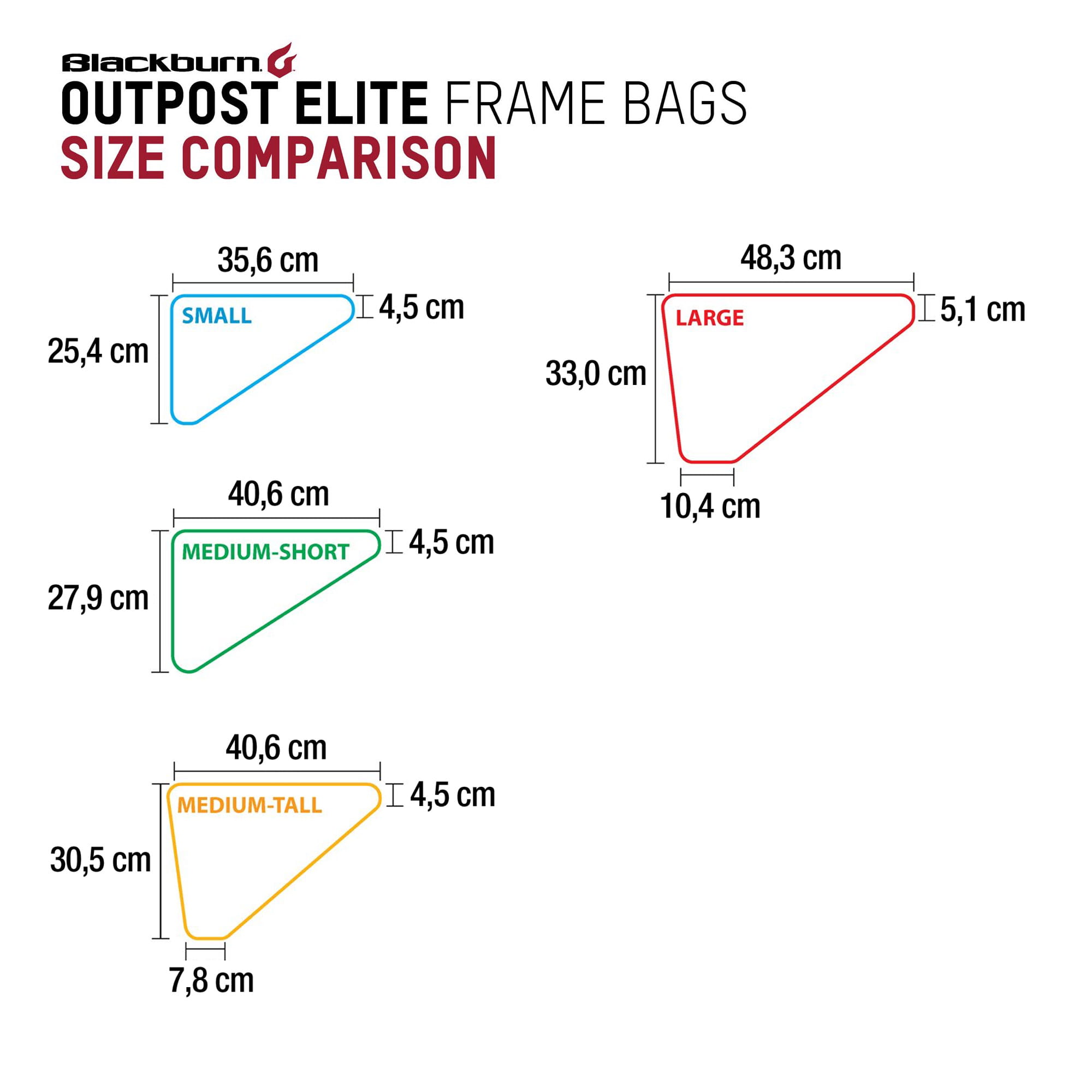 Blackburn Outpost Elite Frame Bag Rahmentasche (36/41/48 cm)