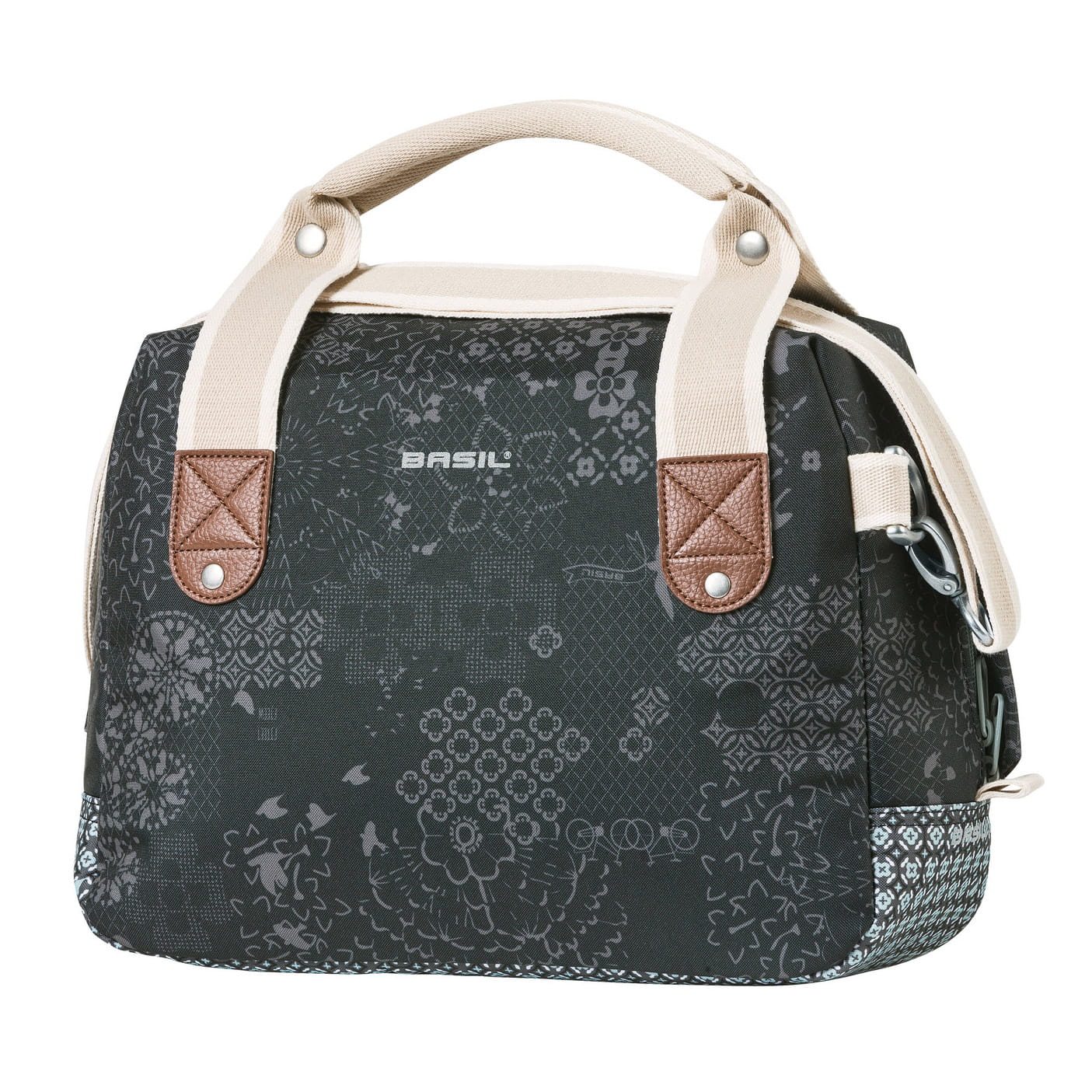 basil-boheme-city-bag-charcoal_03654a54430e243b3d2e8b3c29adec66 Basil Boheme City Bag Fahrrad Lenkertasche KlickFix 8L
