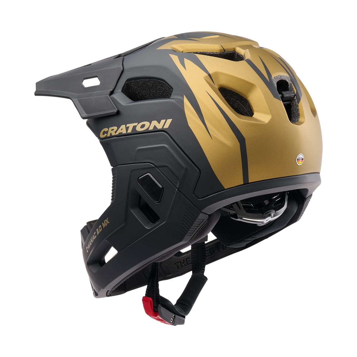 Cratoni C-Maniac 2.0 MX Junior MTB Fullface-Helm mit abnehmbarem Kinnbügel
