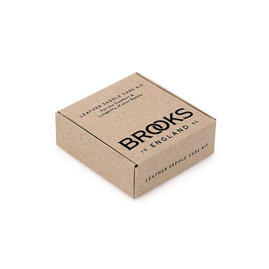 Brooks Leather Saddle Care Kit mit 30 ml Proofide, Sattelspanner, Baumwolltuch