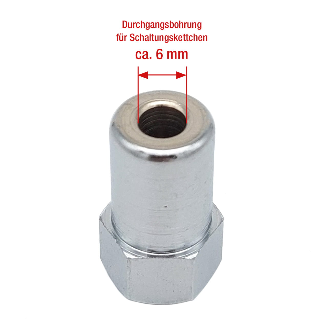 Kettenleitmutter 7073 for HR Achse an 3-/5-Gang Nabe Feingewinde M10,5 mm