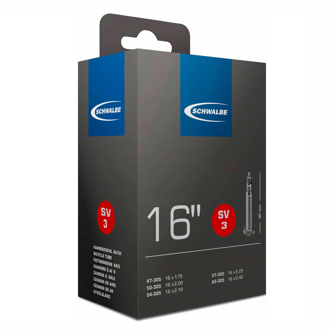Schwalbe Schlauch 3 für 16" Schwalbe Schlauch 3 für 16"