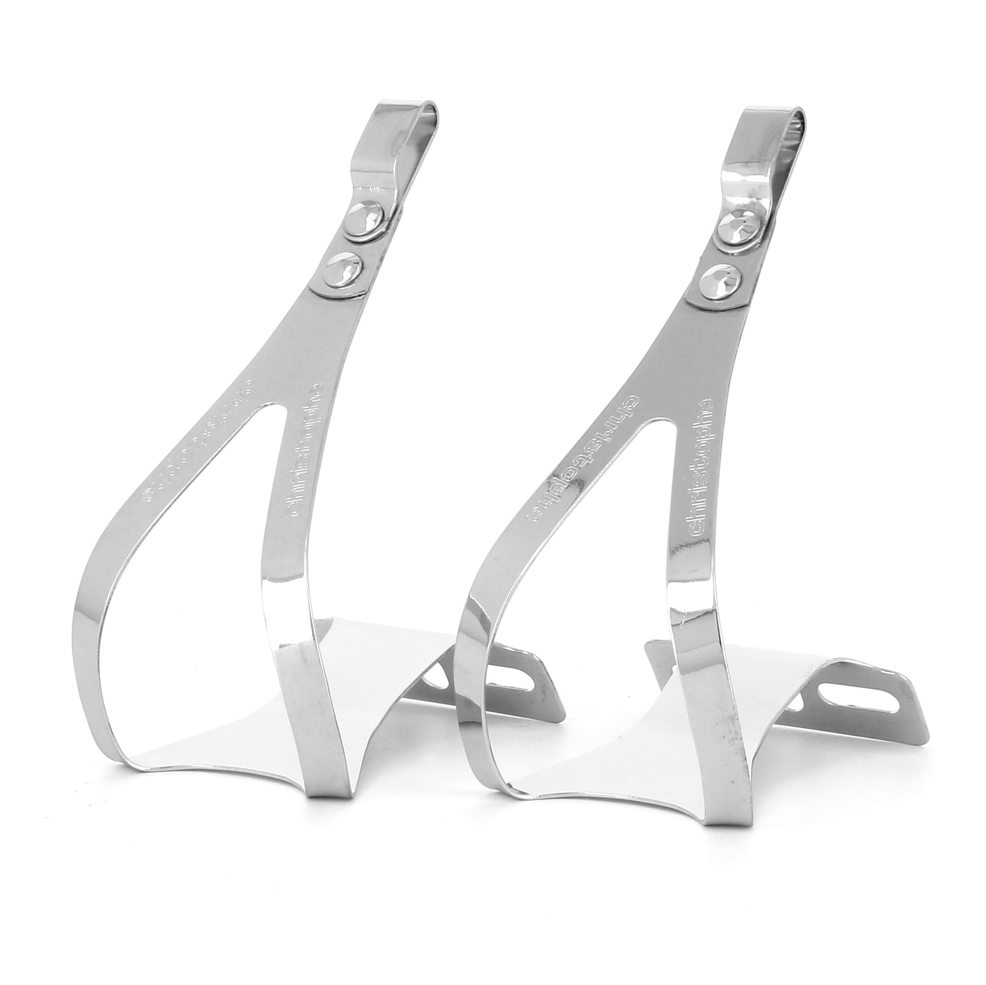 zefal-christophe-steel-toe-clips-pedalhaken-001 Zefal Christophe Toe-Clips Pedalhaken for Riemen verchromt (1 Pair)