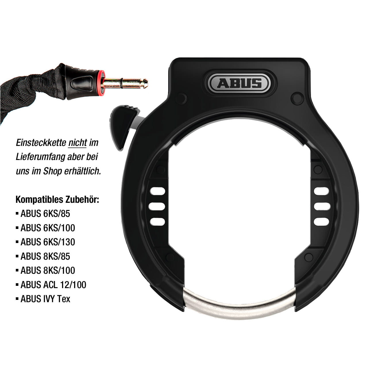ABUS 4650 XL Amparo Frame Lock Black
