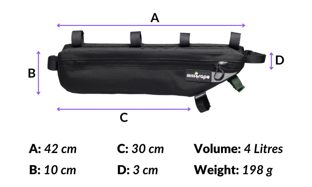Miss Grape Internode 5 Waterproof Frame bag (49 cm)