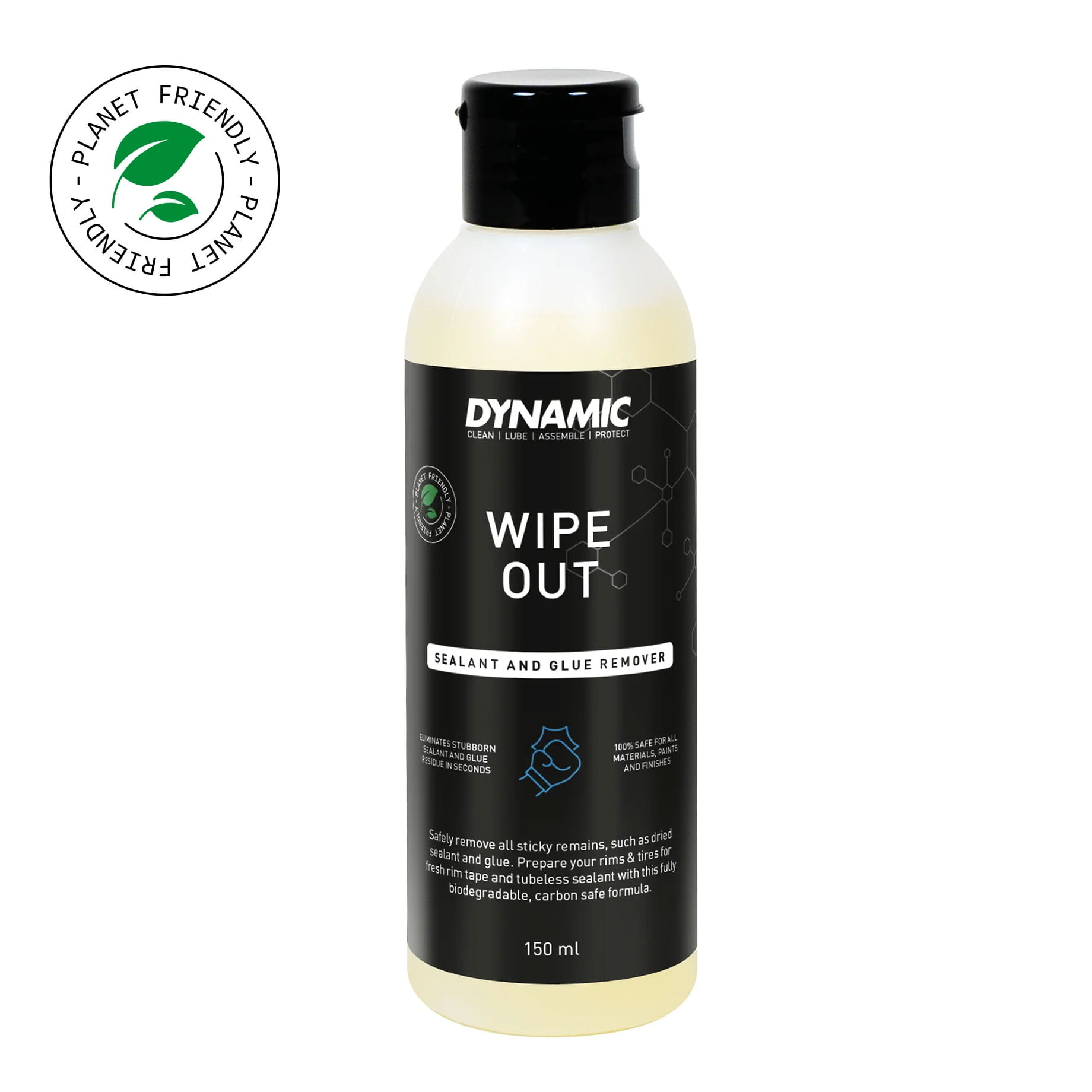 Dynamic Bike Care Wipe Out Dichtmilch und Klebstoffentferner 150 ml Dynamic Bike Care Wipe Out Dichtmilch und Klebstoffentferner 150 ml
