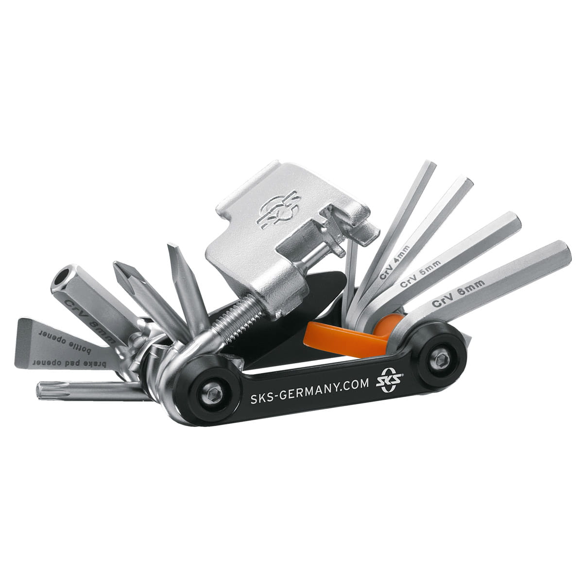 SKS-10016_TOM_18_open SKS Tom 18 Multitool / Minitool Fahrradwerkzeug