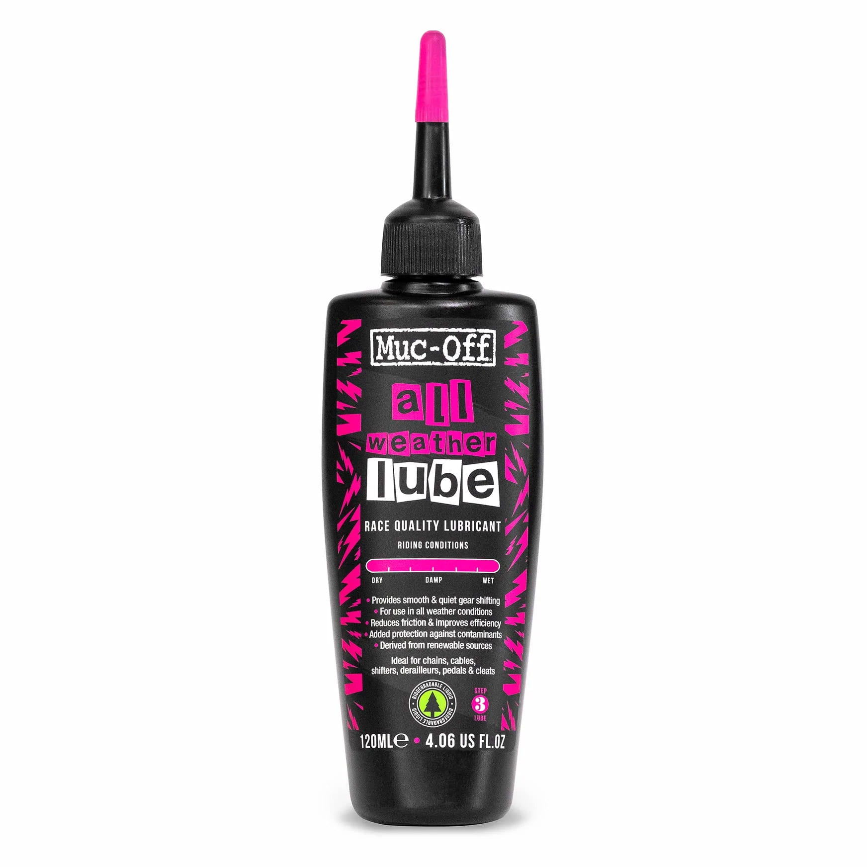 muc-off-all-weather-lube-120ml Muc-Off All Weather Lube Allwetter Kettenöl 120ml