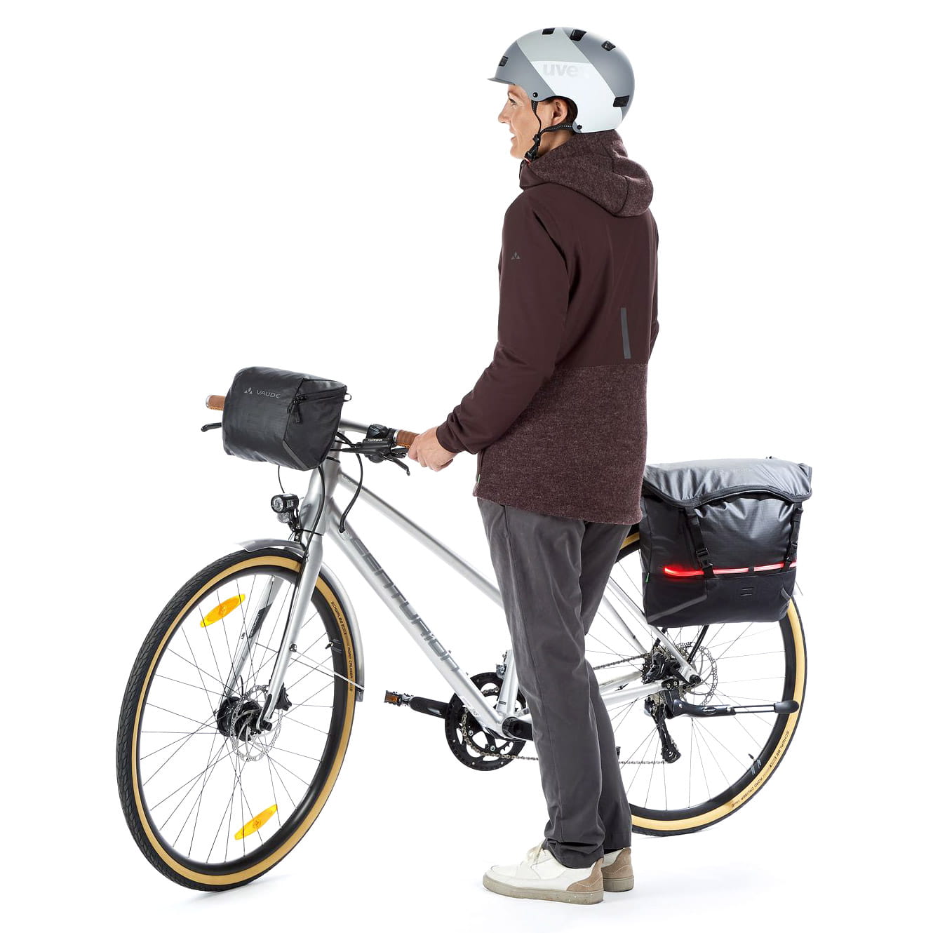 VAUDE CityMe Bike Rear Pannier Bag / Schultertasche 13+5L