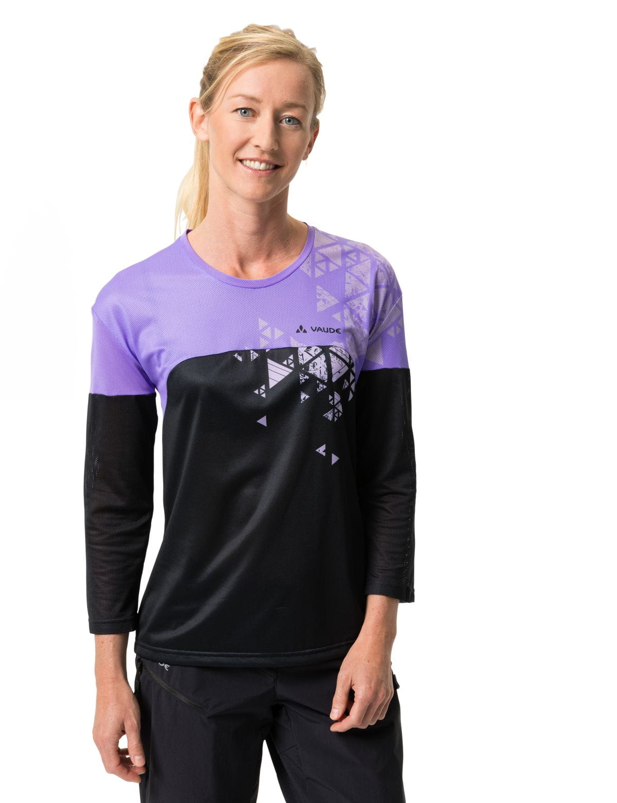VAUDE Womens Moab LS T-Shirt V 3/4 Arm MTB Shirt