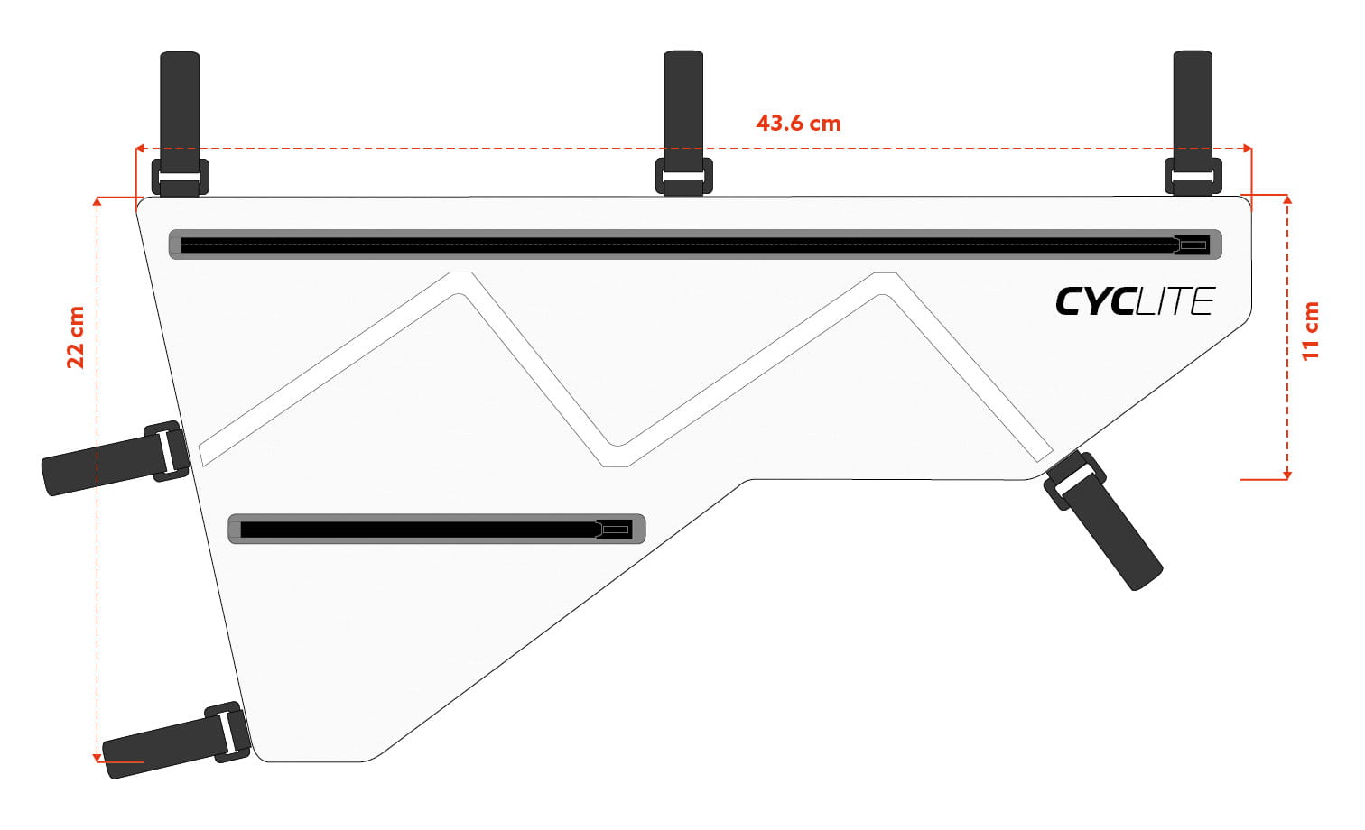 Cyclite Frame Bag Large / 01 Rahmentasche 3.6L (44 cm)