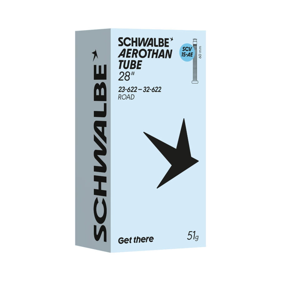 Schwalbe Aerothan SCV Schlauch mit Aluschaft 28" Road