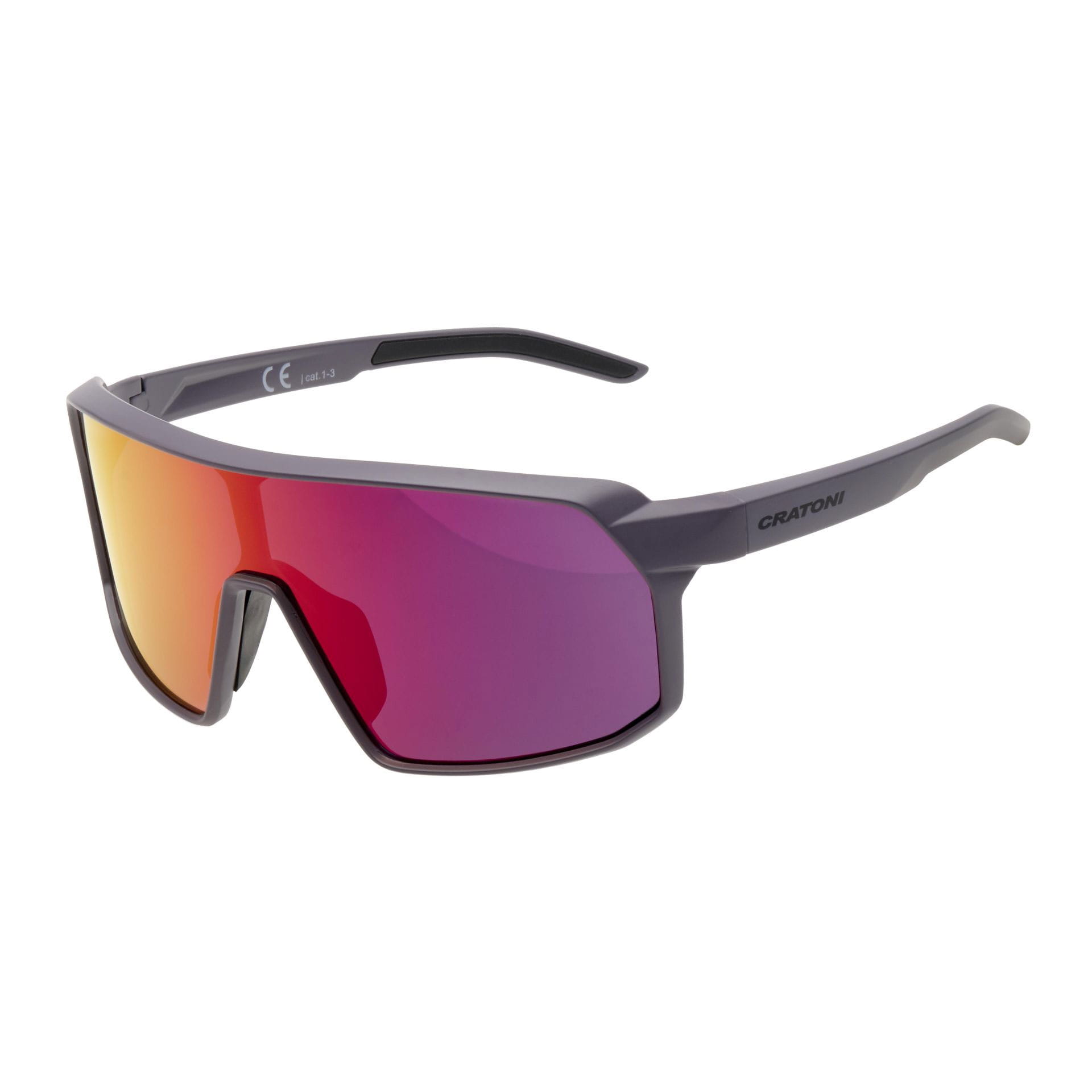 Grey Matt + Clear with Red Mirror