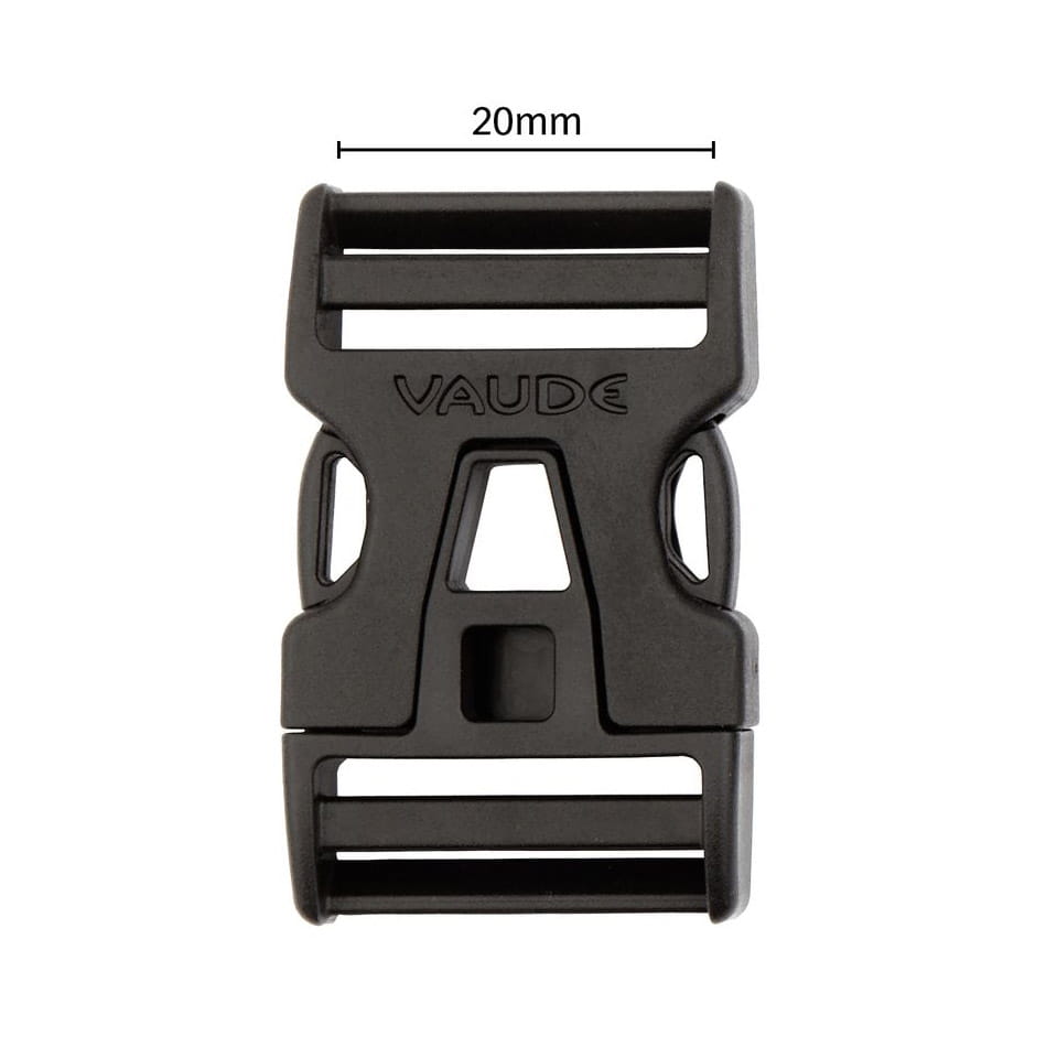 vaude-steckschnalle-20-mm-single-adjust-schwarz VAUDE Steckschnalle 20 mm Single Adjust