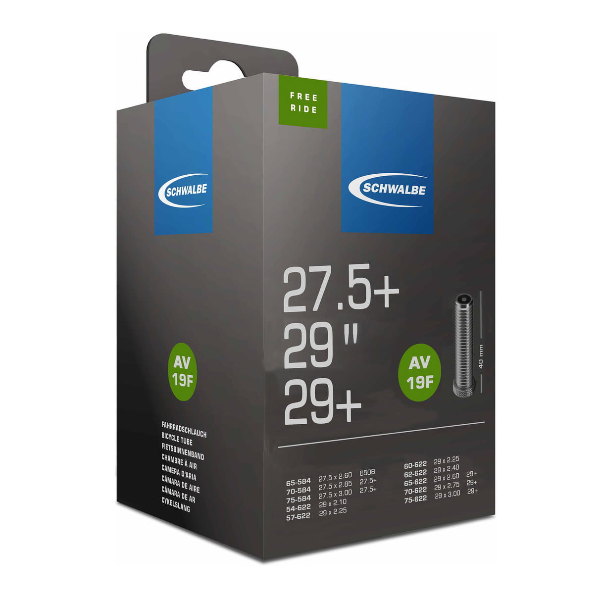 schwalbe-av19f-schlauch-29-zoll Schwalbe Schlauch AV19F für 29/29+" Freeride