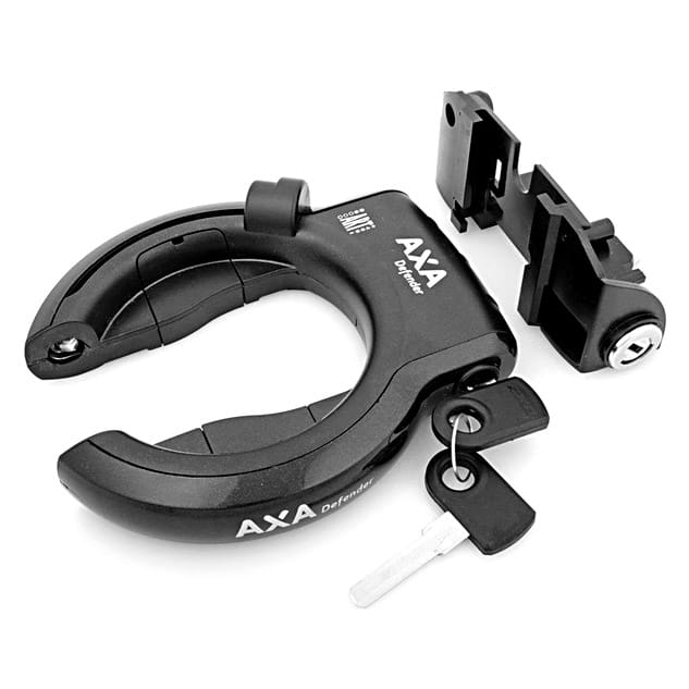 AXA Defender Rahmenschloss inkl. Bosch 2 Akkuschloss Schwarz