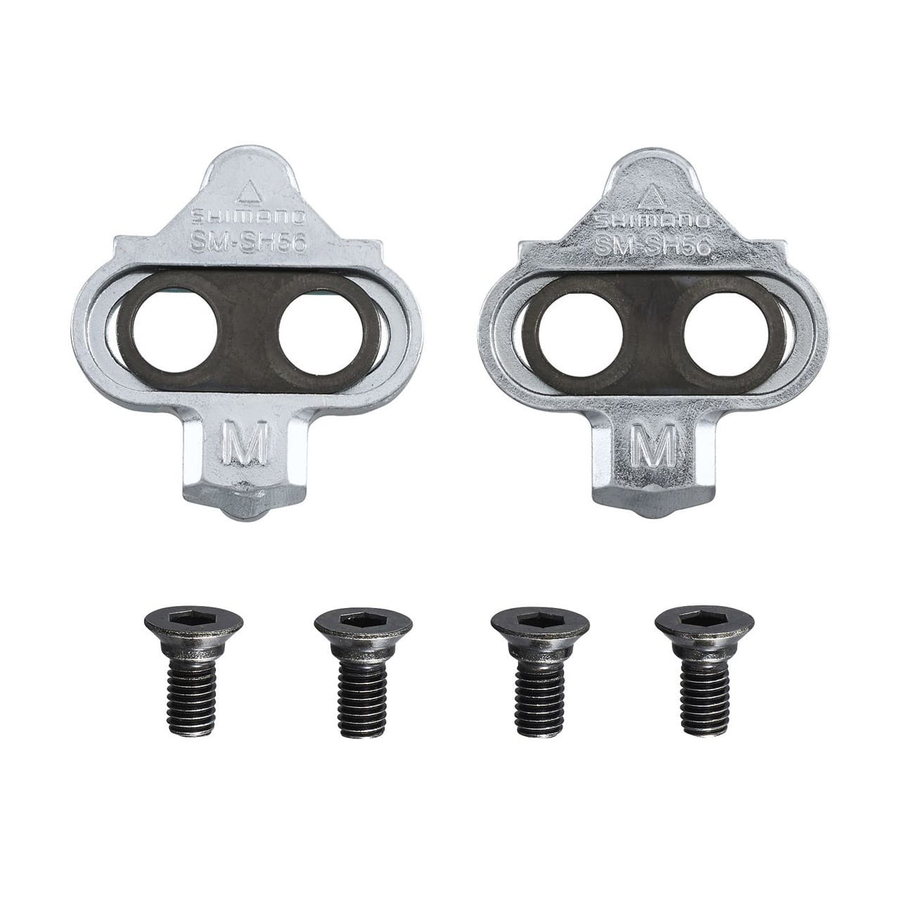 shimano-cleats-Y41S98100-SM-SH56 Shimano SPD Cleats SM-SH56 MTB Schuhplatten Silber (Mehrfachausstieg)