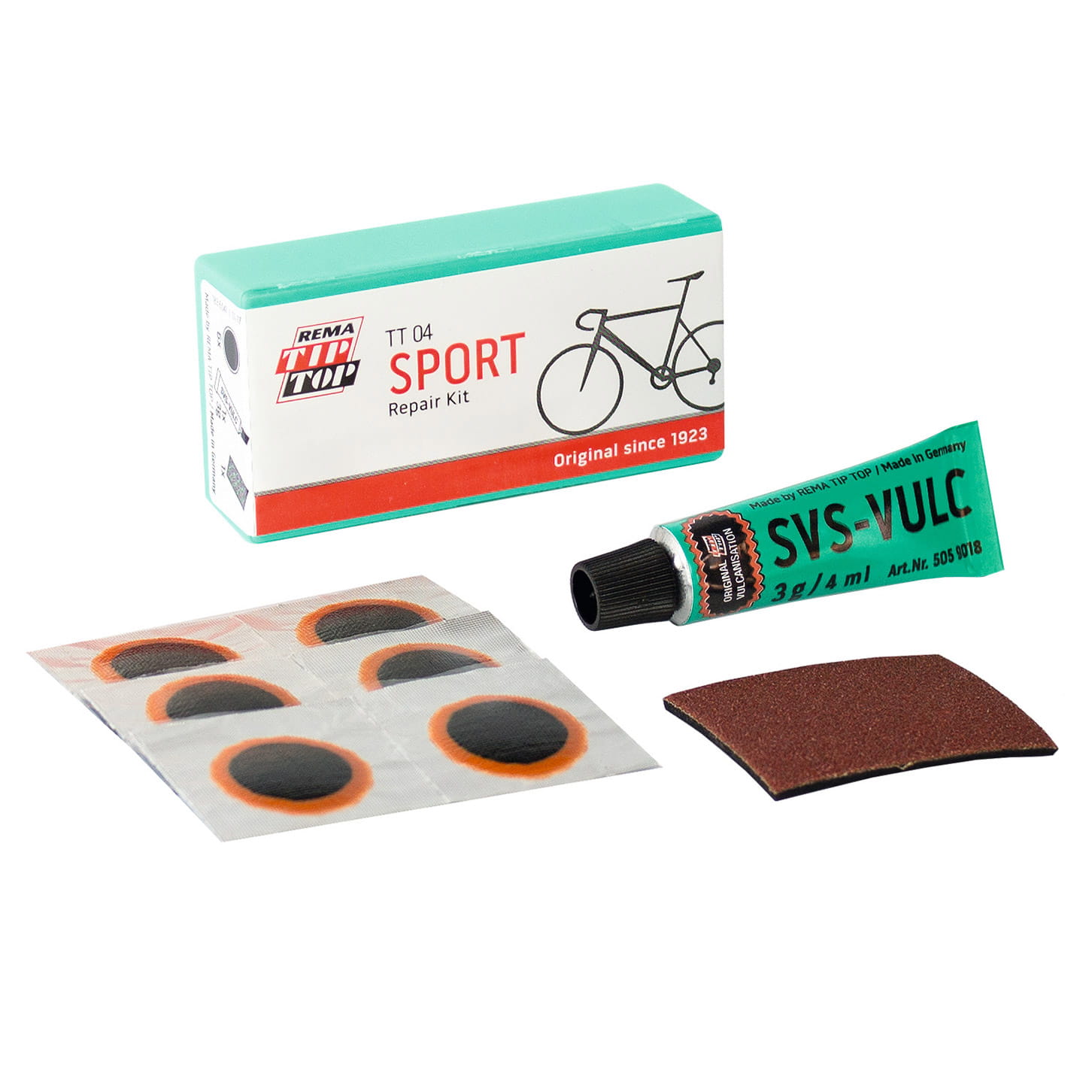 tip-top-tt04-rennrad-flickset-sport Rema Tip Top TT04 Sport Flickzeug Set Rennrad 5060045