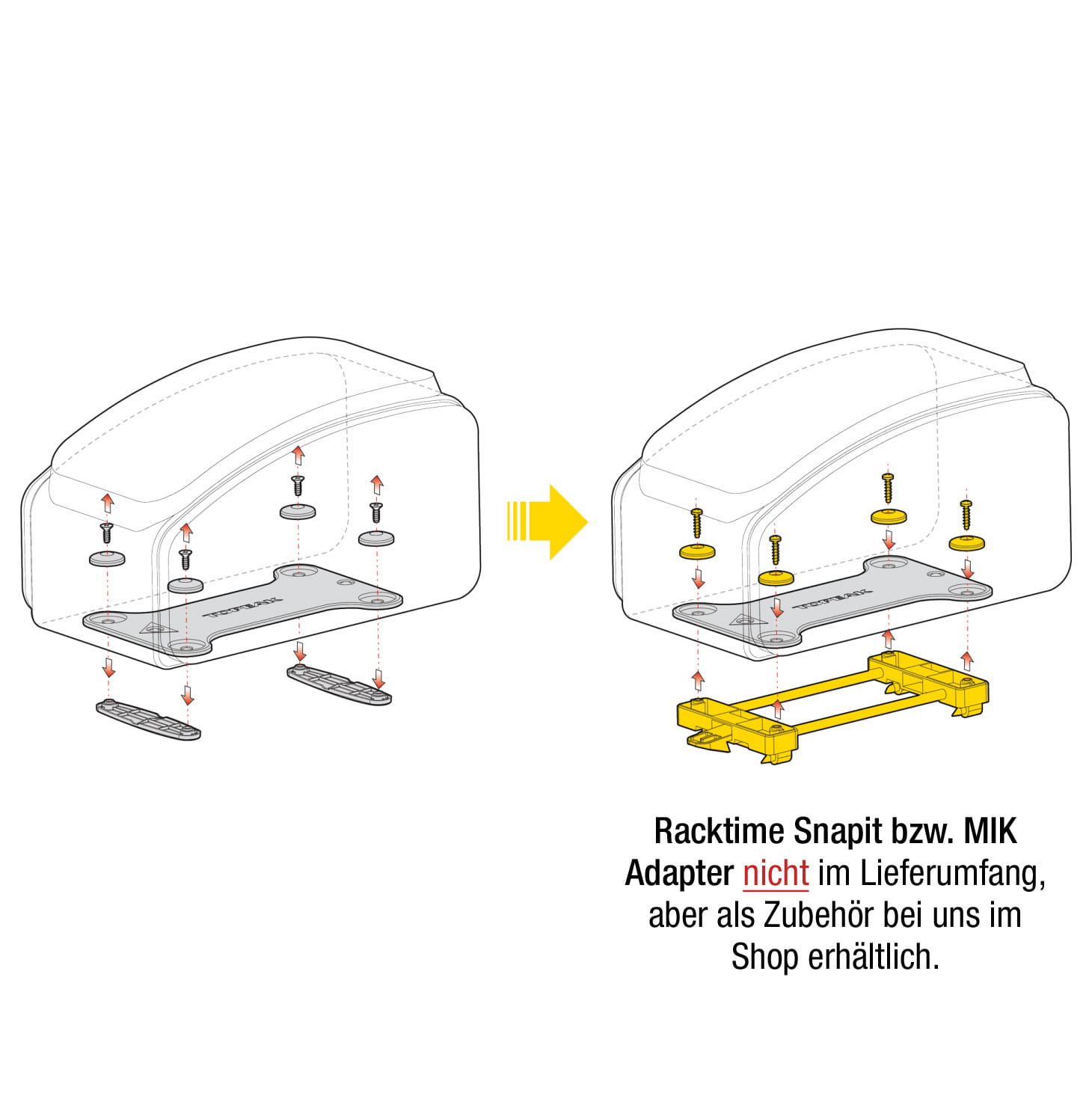 Topeak Trunkbag DXP Strap Type Racktime / MIK kompatibel