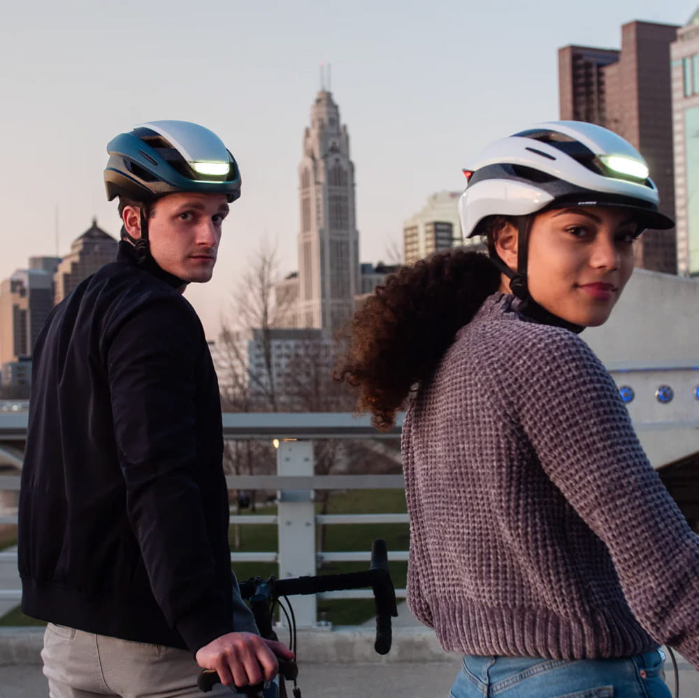 Lumos Ultra+ Mips Visor LED Bike Helmet with Visor, Turn Signals, Brake light