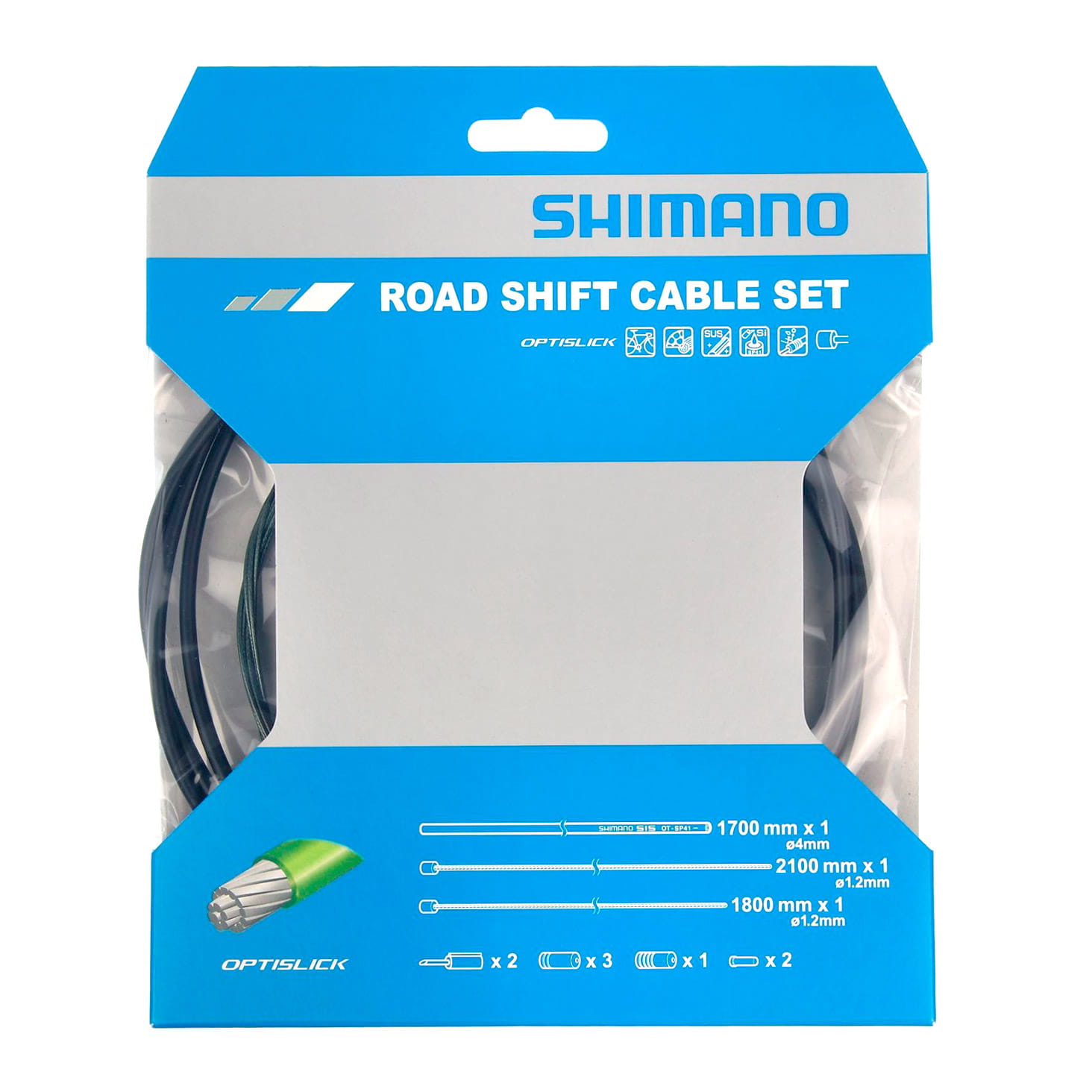 shimano-schaltzugset-ot-sp41-optislick-road-edelstahl Shimano Schaltzugset OT-SP41 Optislick Rennrad Edelstahl