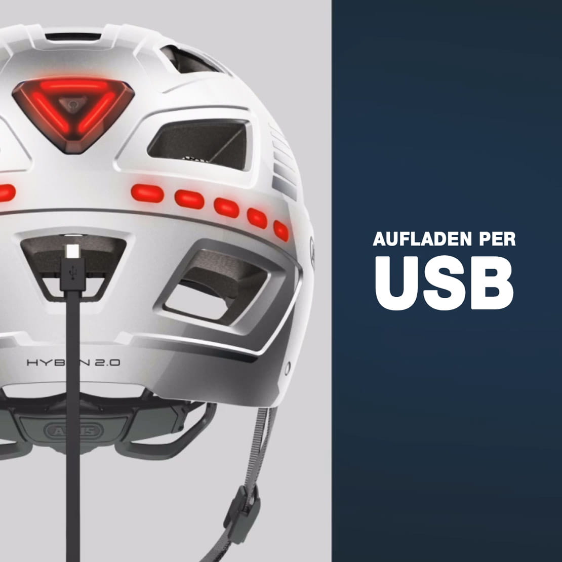 ABUS Hyban 2.0 LED Bike Helmet