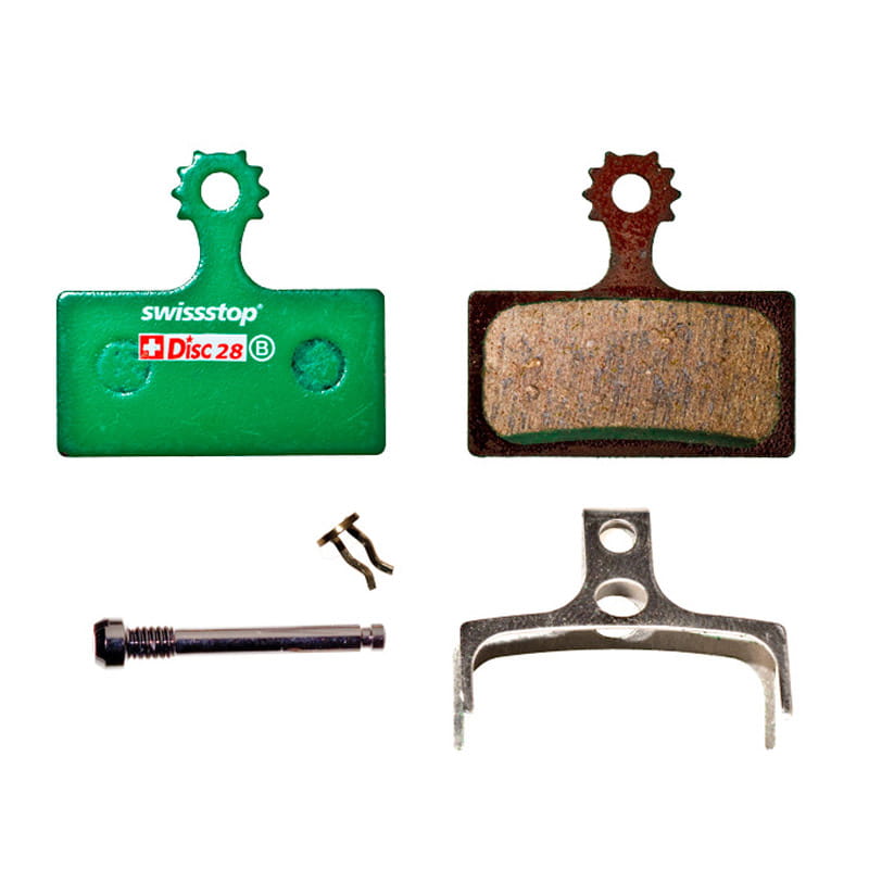 swissstop-disc28c-bremsbelaege SwissStop Disc 28 C Bremsbeläge organisch für Shimano XTR / XT / SLX / Deore, FSA, Rever
