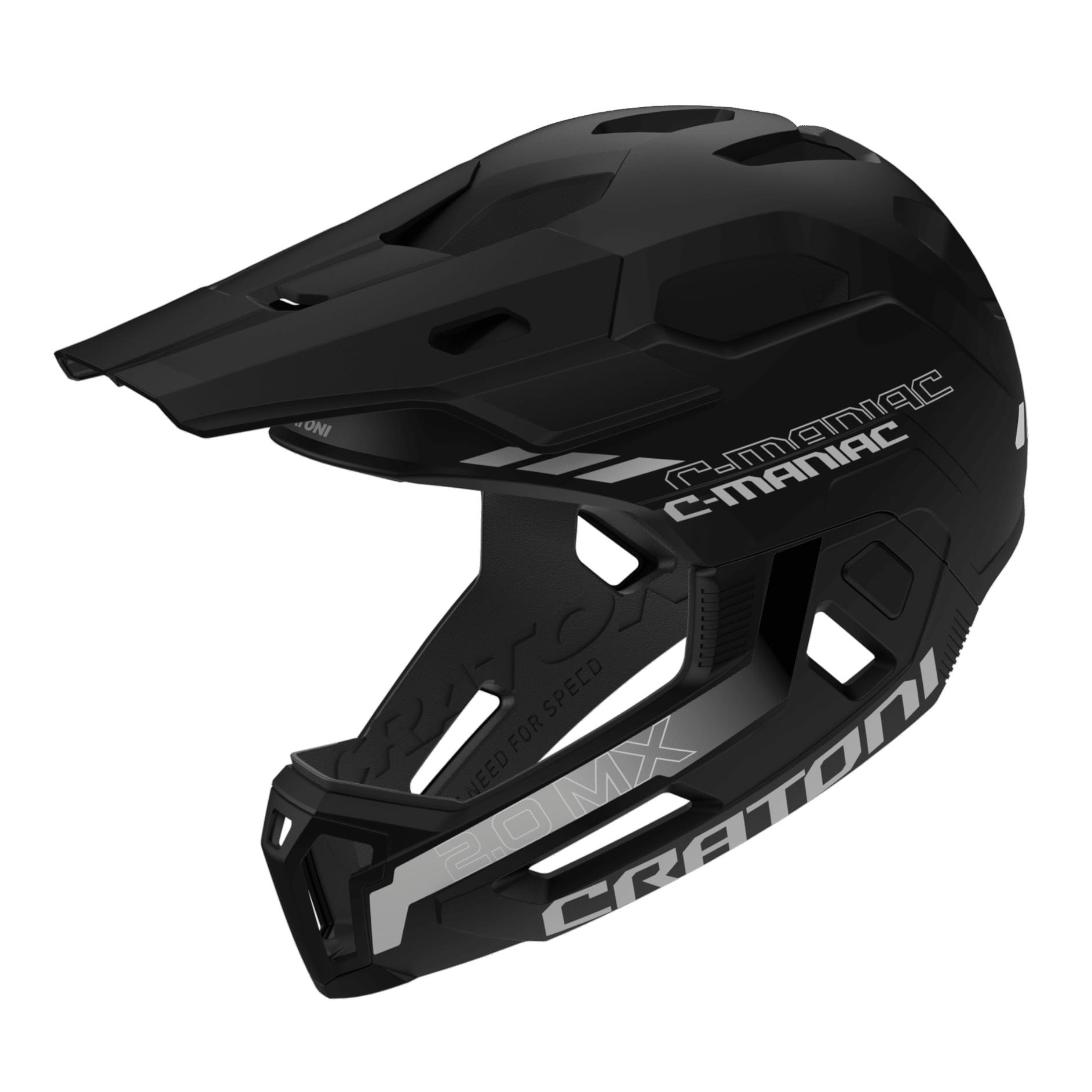 Cratoni C-Maniac 2.0 MX MTB Fullface-Helm mit abnehmbarem Kinnbügel Cratoni C-Maniac 2.0 MX MTB Fullface-Helm mit abnehmbarem Kinnbügel