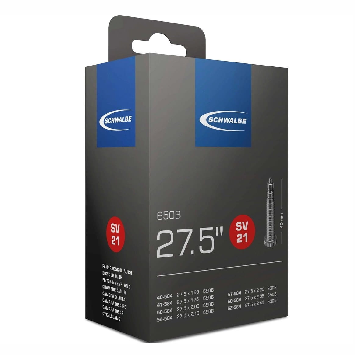 Schwalbe Schlauch SV21 für 27.5" Schwalbe Schlauch SV21 für 27.5"
