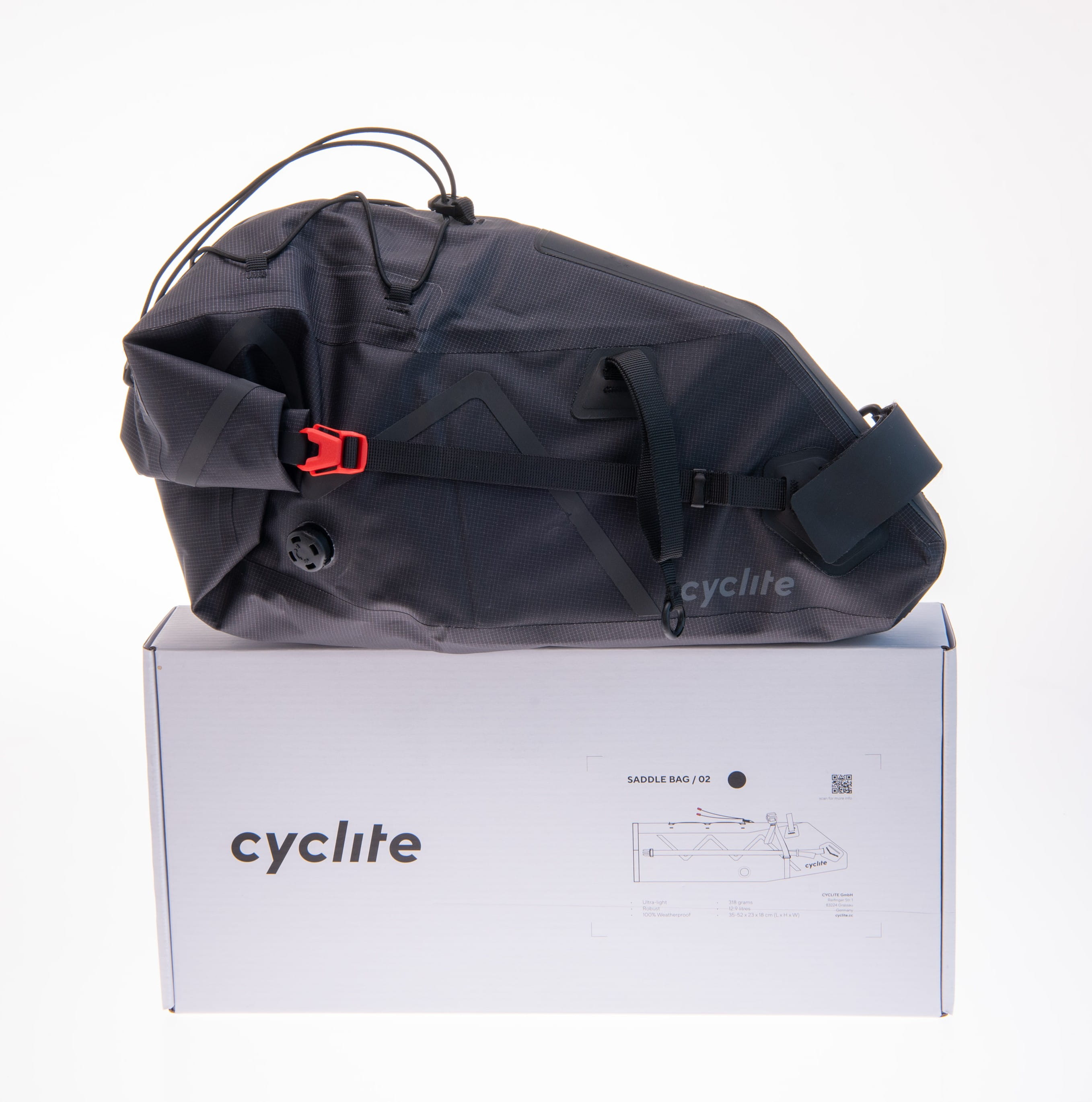 Cyclite Saddle Bag / 02 12.9L - Black (Second Choice)
