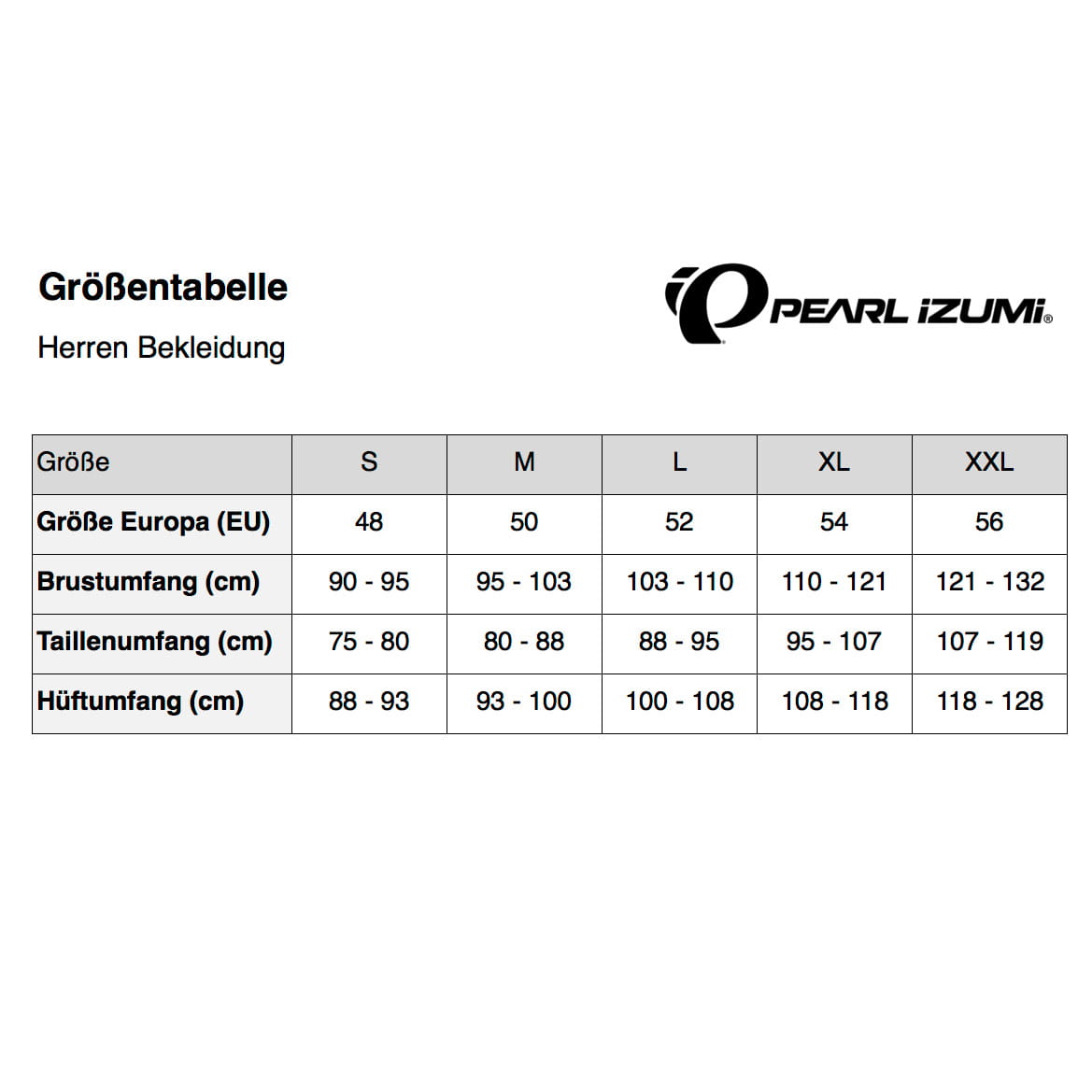 pearl-izumi-groessentabelle-herren-bekleidung