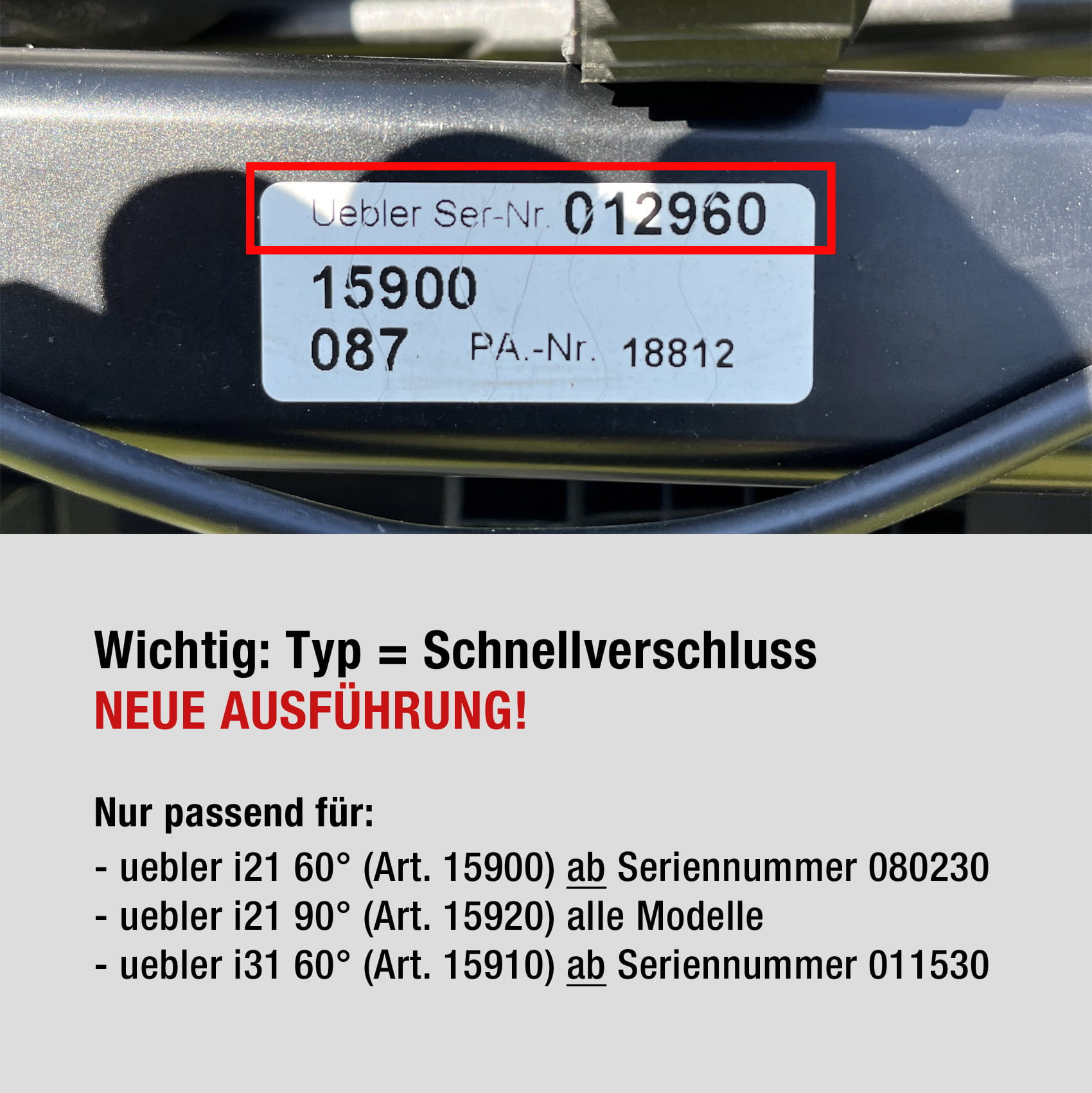 Uebler Zahnriemen 460 mm for Fatbikes (4 Stück, Schnellverschluss) 25010