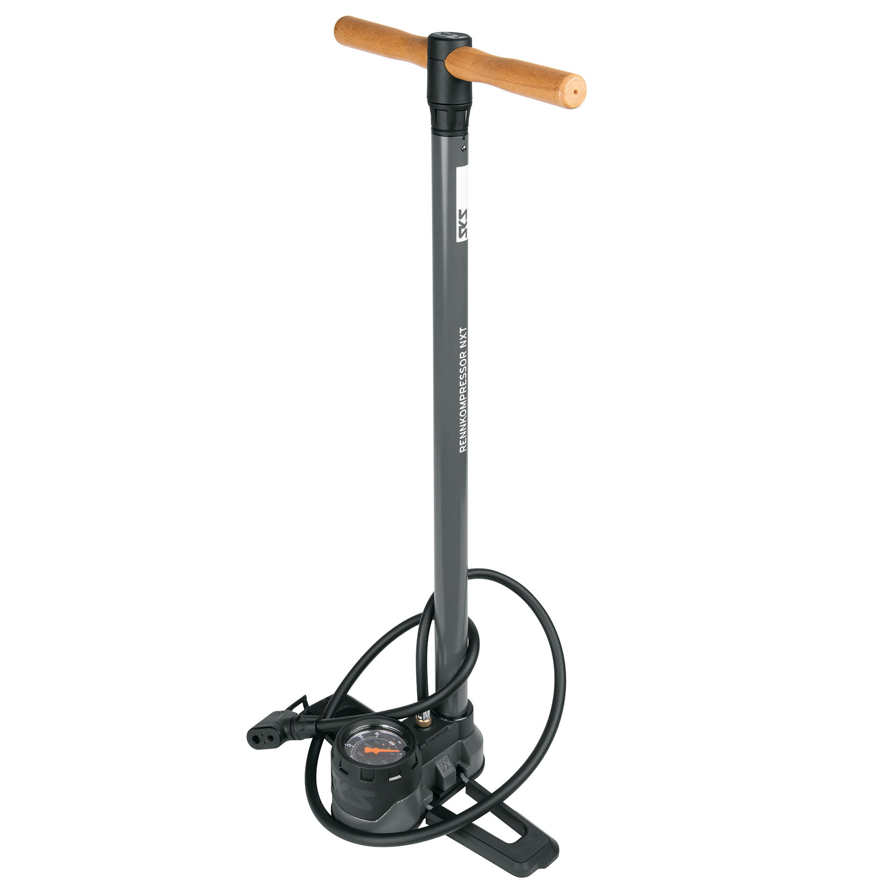SKS Rennkompressor NXT 16 bar Standpumpe mit MULTI-VALVE Ventilkopf SKS Rennkompressor NXT 16 bar Standpumpe mit MULTI-VALVE Ventilkopf