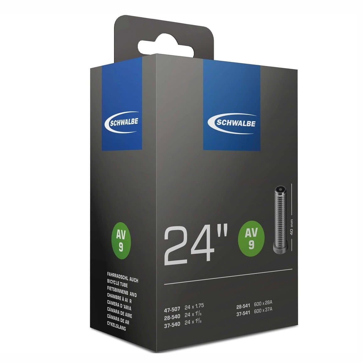 Schwalbe Bicycle Tube 24" - AV9 Schwalbe Bicycle Tube 24" - AV9