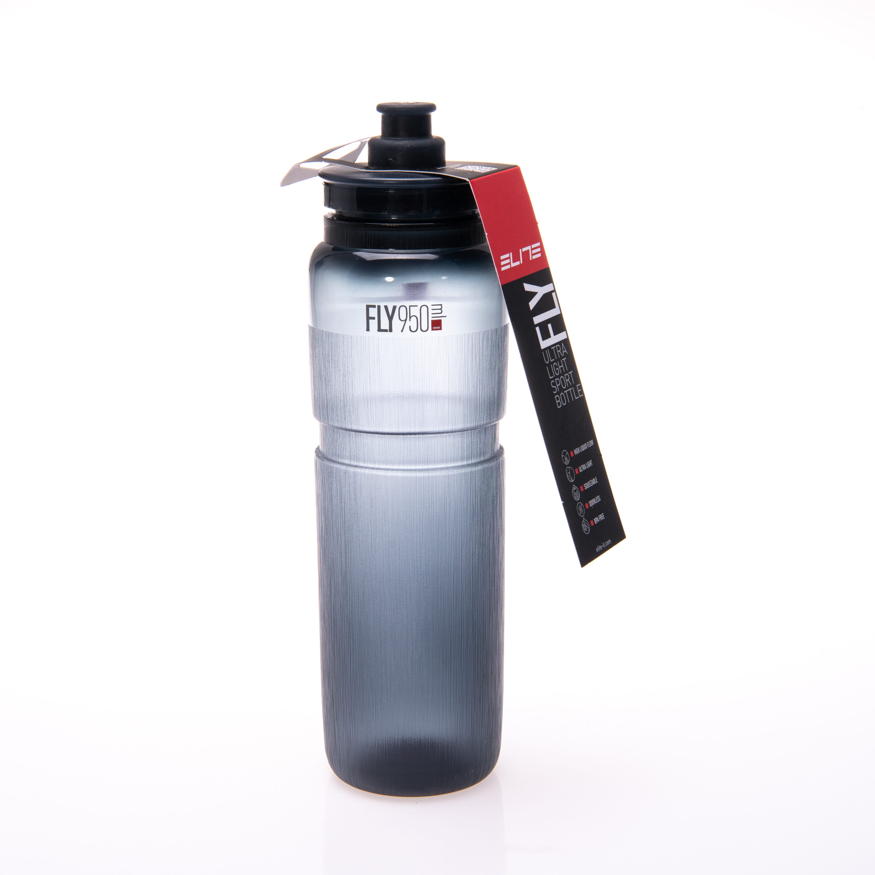 Elite Fly Tex Trinkflasche 950 ml - Smoke (B-Ware)