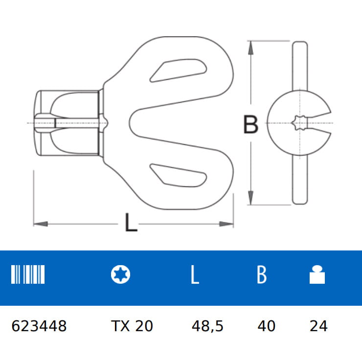 Unior 1630/4DTPR Nippelspanner Speichenschlüssel for DT Swiss TX20